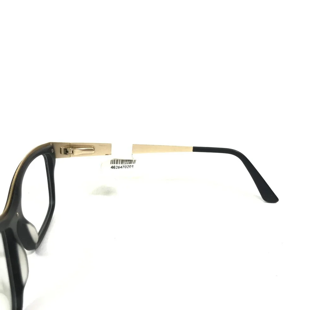 Roberto Steffani RS 160 COL 90 Eyeglasses Frames Black Gold Square 54-15-135